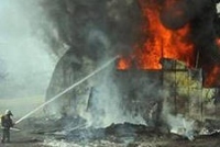 Пожар в Новосибирске